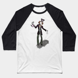 Hatter Cartoon Baseball T-Shirt